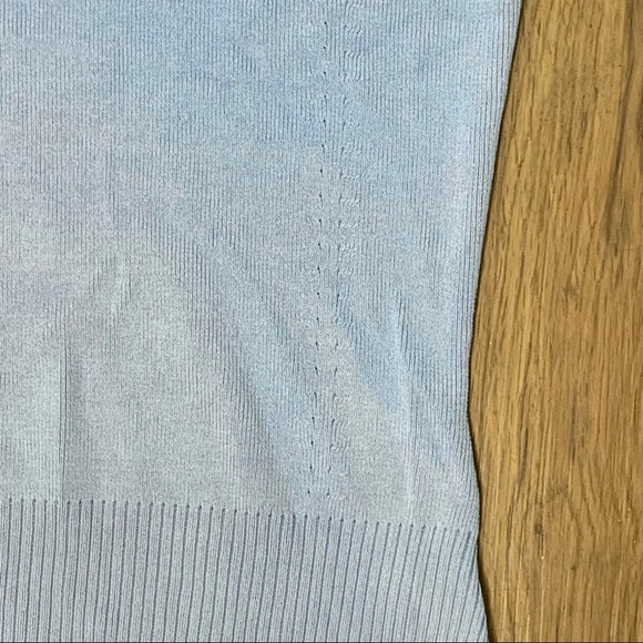 Light Blue Knit Polo Tank - Picture 3 of 8